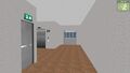 A service hallway on a hotel level (6 September 2026)