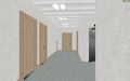 Corridor on one of the apartment floors