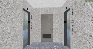 Triton Center Service Elevator Lobby View 2.jpg